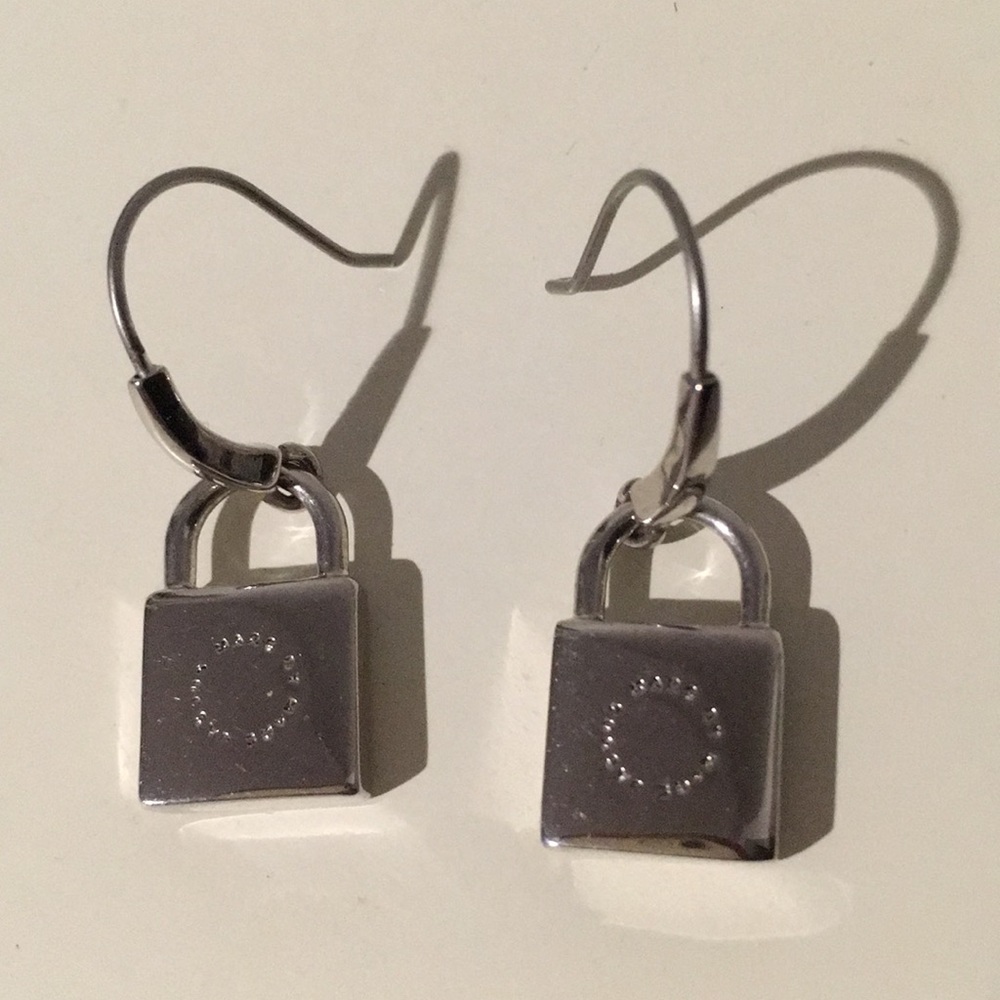Marc By Marc Jacobs Silver Lock Earrings